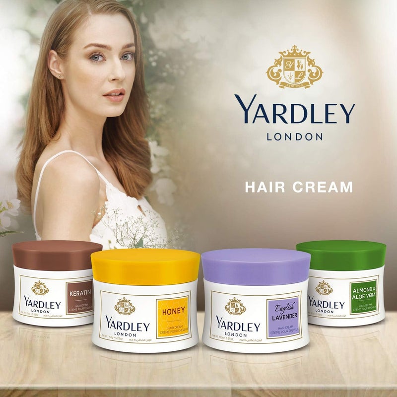 Yardley كريم شعر ياردلي كيراتين - 2 × 150 جرام للترطيب والتصفيف - Image 4